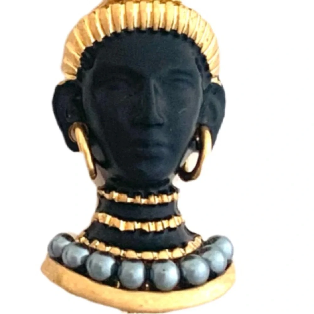 ASKEW LONDON Blackamoor RARE Vintage African Women Earrings
